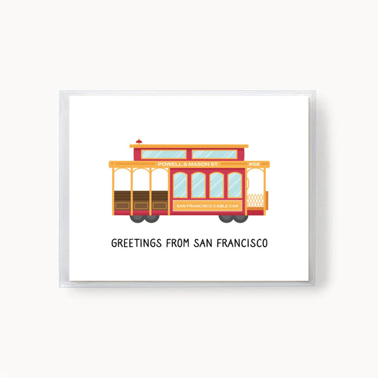 Tickle Me Lavender - Greetings From San Francisco Card