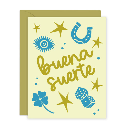 Lucy Loves Paper - Buena Suerte | Good Luck Card in Spanish