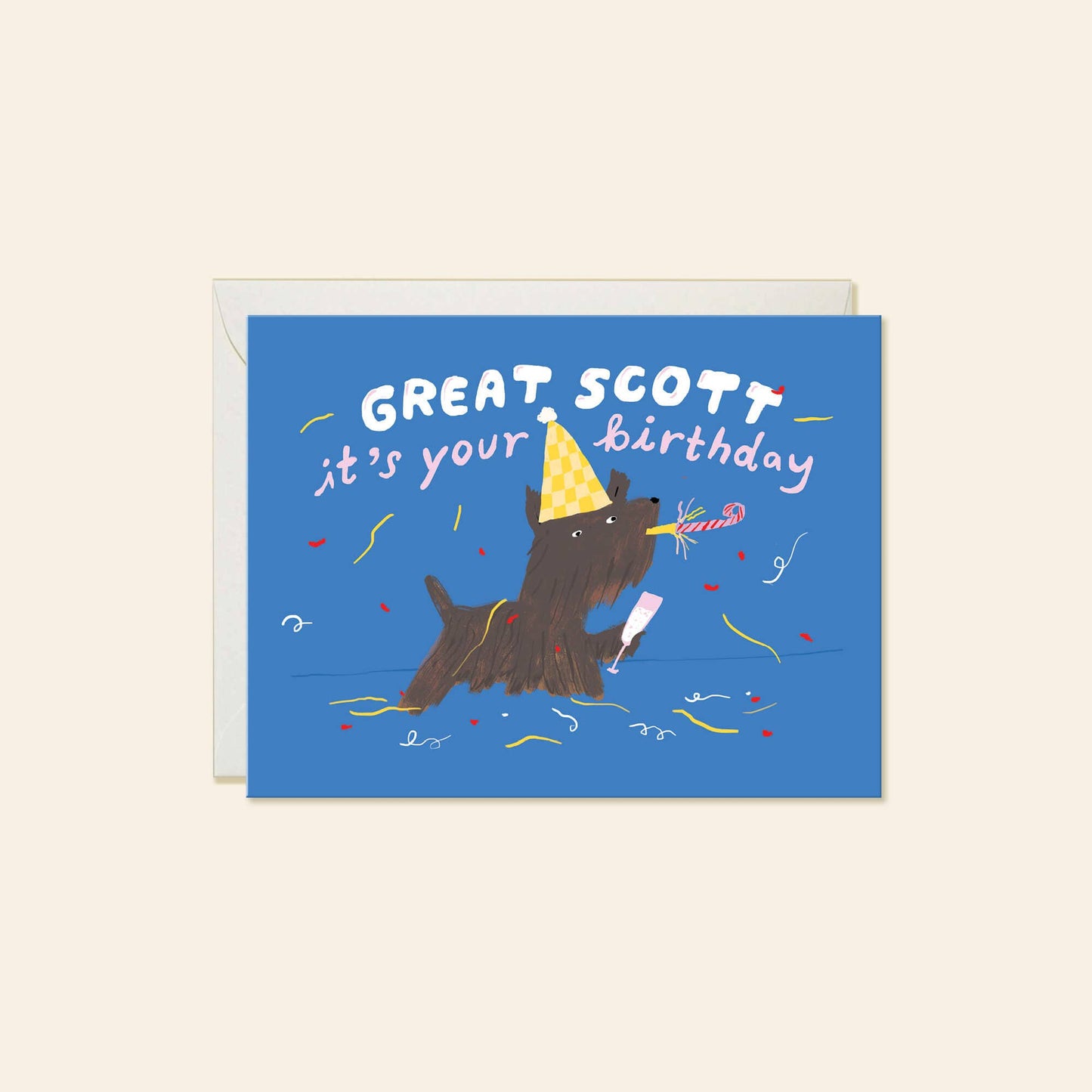 Karen Schipper - Great Scott – Cute Dog Pun Birthday Card