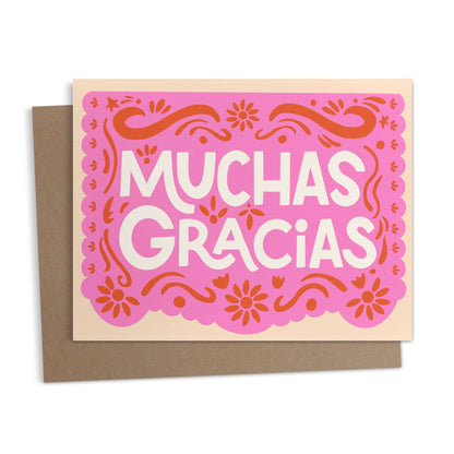 Ana Peake - Gracias - Thank you Papel Picado Spanish