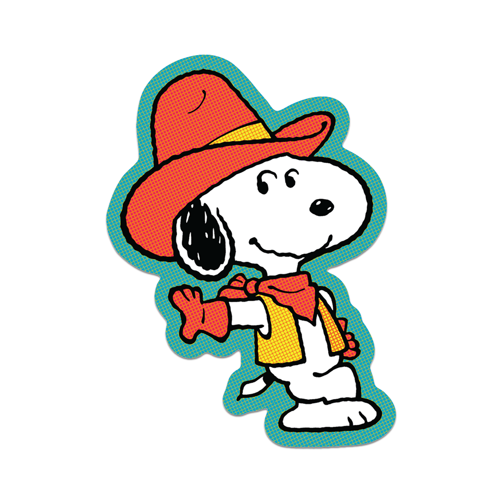 Apply Stickers - Howdy Partner by Snoopy - Die-Cut Sticker (Western)