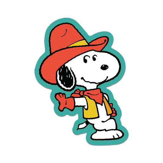 Apply Stickers - Howdy Partner by Snoopy - Die-Cut Sticker (Western)