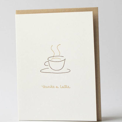 Albertine Press - Thanks A Latte Greeting Card