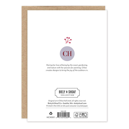 Biely & Shoaf - Wreath Merry Christmas Boxed Holiday Cards - Set of 10