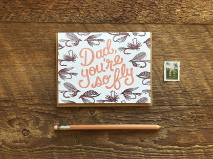 Noteworthy Paper & Press - Dad Fly Card