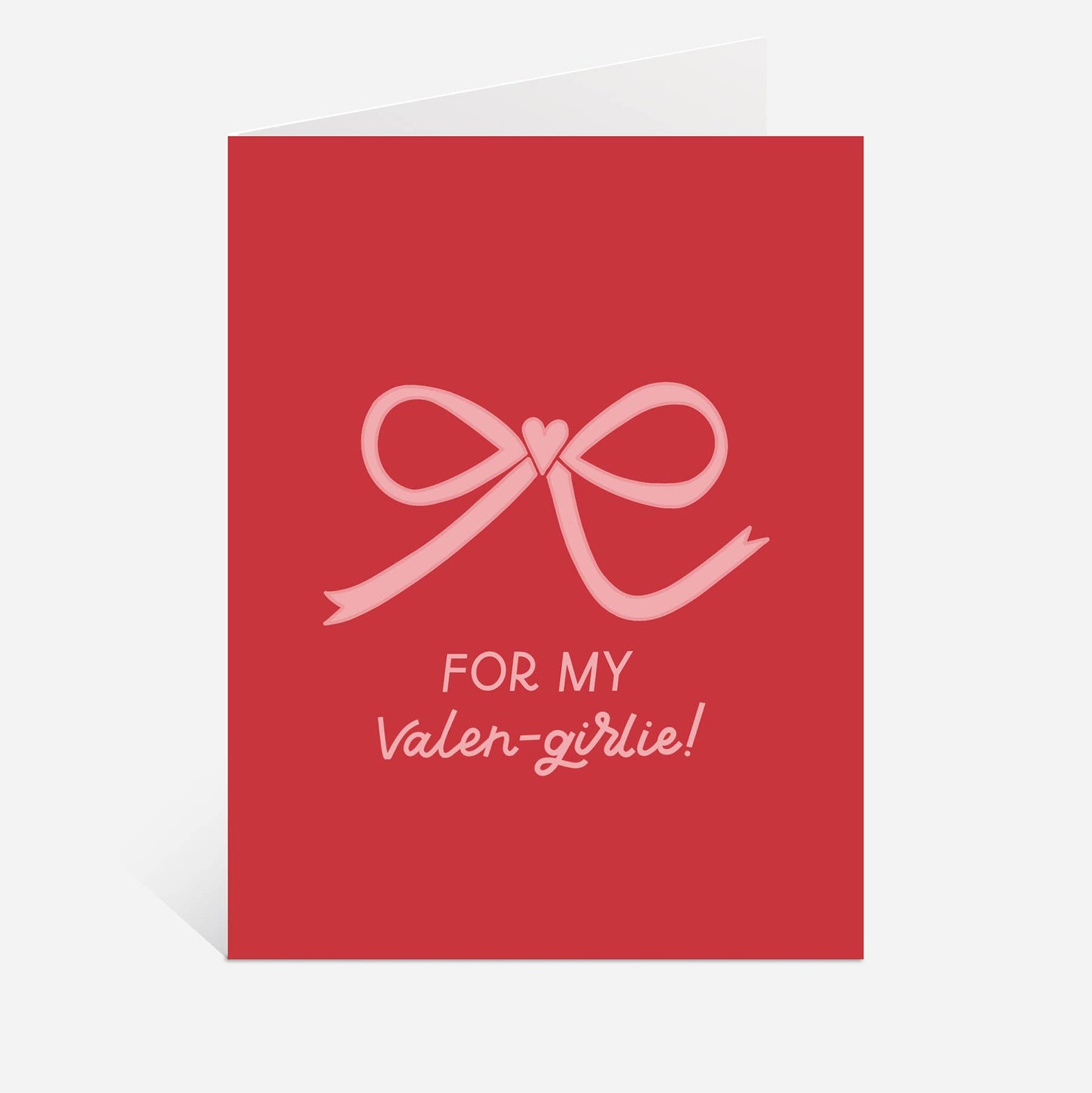 Just Follow Your Art - Valen-girlie Greeting Card | Valentine's Day Card Bow Design