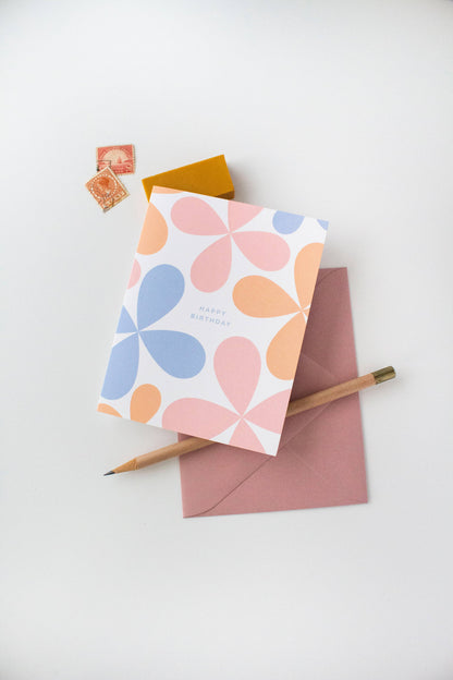 Line & Kind Paper - Birthday - Abstract Geometric Flower
