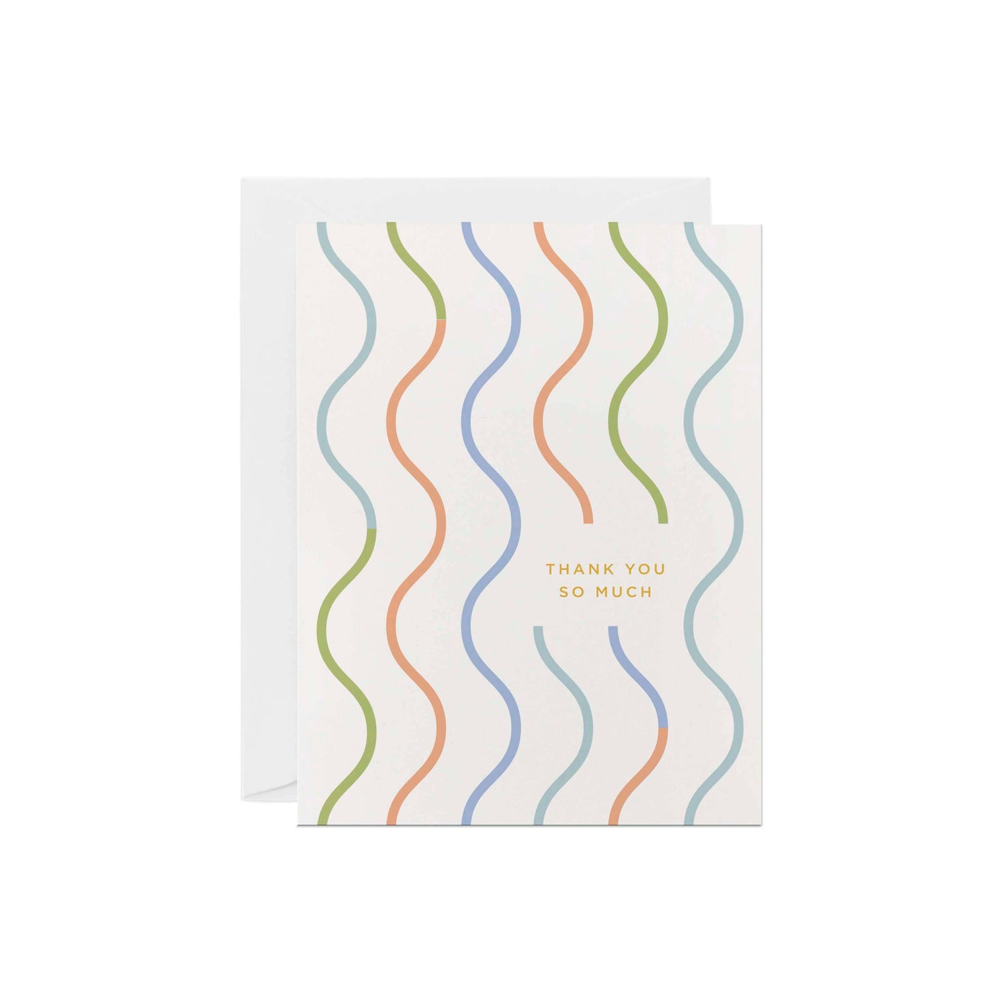 Line & Kind Paper - Thank You - Vertical Waves