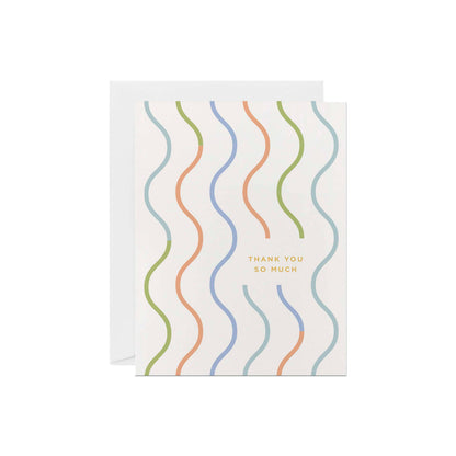 Line & Kind Paper - Thank You - Vertical Waves