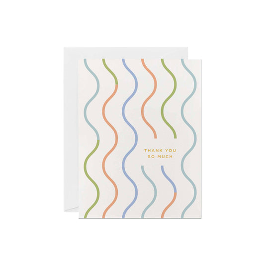 Line & Kind Paper - Thank You - Vertical Waves