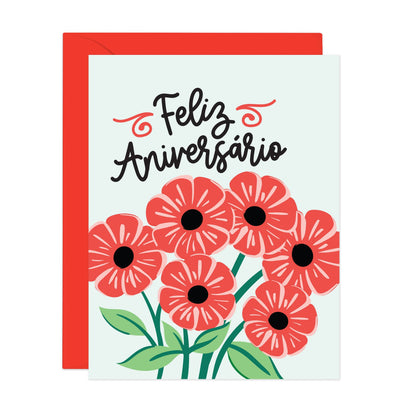 Lucy Loves Paper - Feliz Aniversário | Anniversary Card in Spanish & Portuguese
