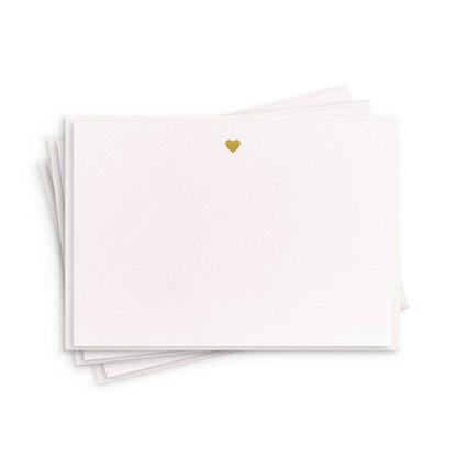 Dahlia Press - Heart Fancy Flat - Foil Box Set of 8 Stationery
