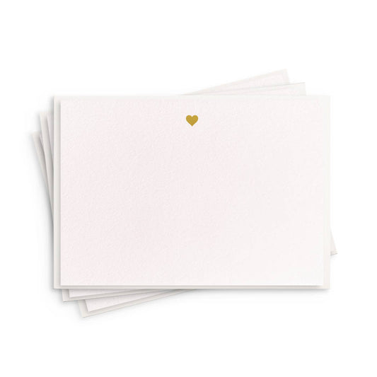 Dahlia Press - Heart Fancy Flat - Foil Box Set of 8 Stationery
