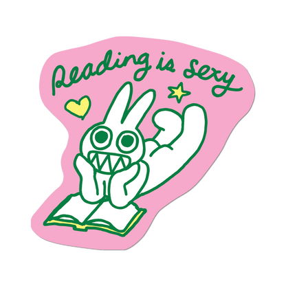 Apply Stickers - Reading is Sexy by Apply - Die-Cut Sticker (Bookish)