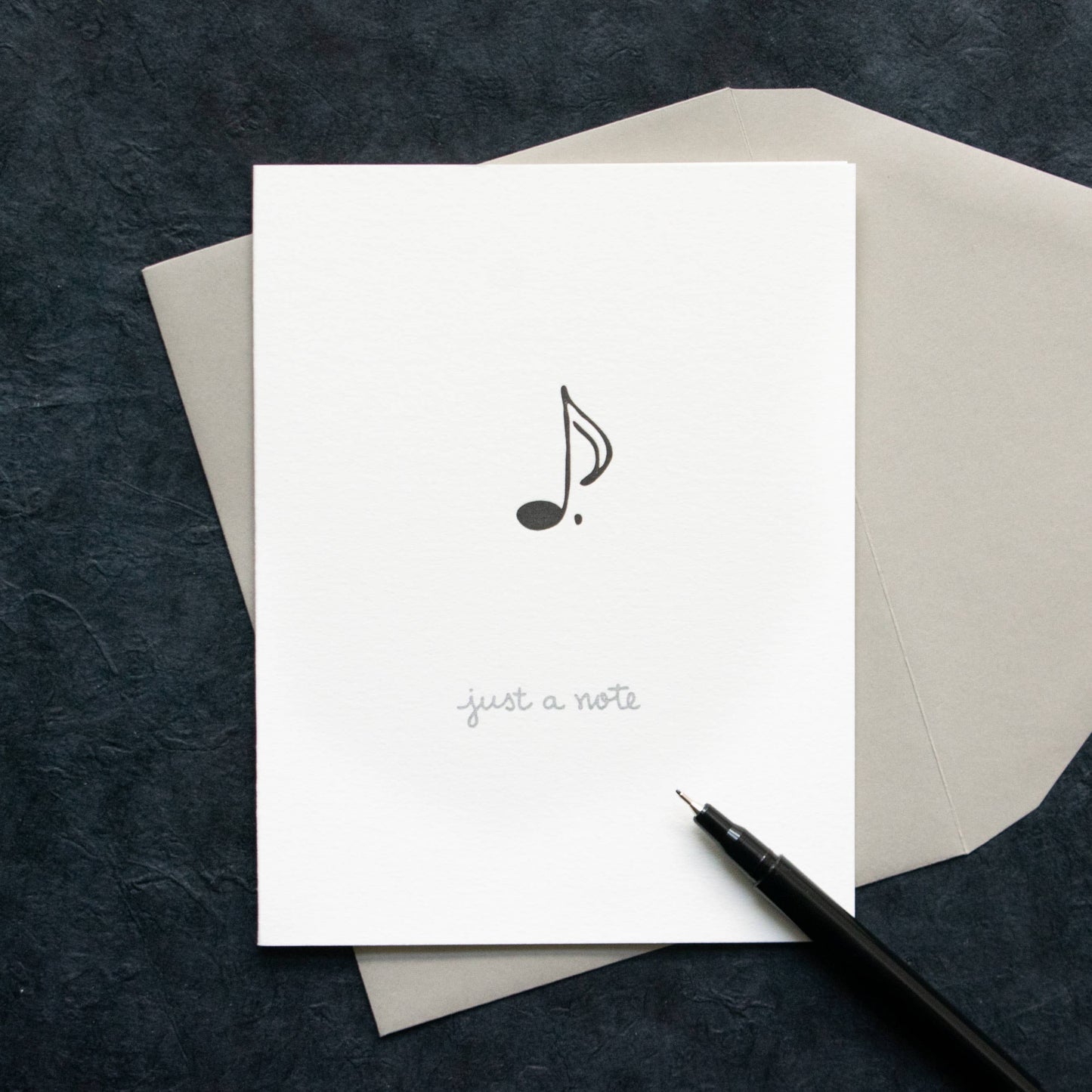 Albertine Press - Just A Note Greeting Card