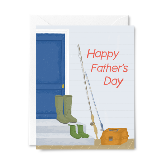 Courtney Beyer Design - Fishing Fathers Day Greeting Card
