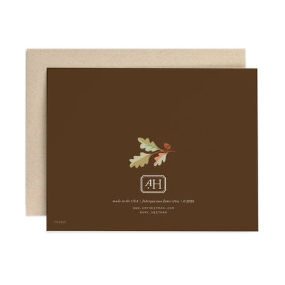 Amy Heitman - Grateful Oak Frame: Single Card
