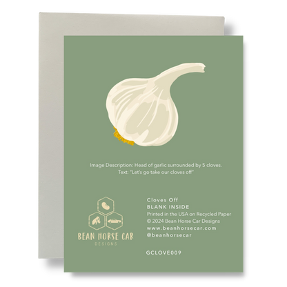 Bean Horse Car - Cloves Off Greeting Card