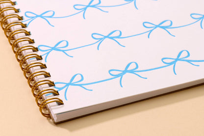 And Here We Are - Bows Letterpress Spiral Notebook - Coquette - Made in USA