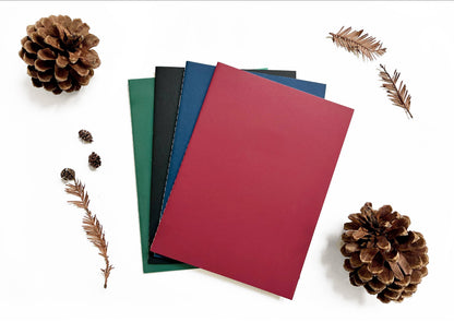 Studio Portmanteau - B5 Large Saddle Stitch  Blank Notebooks: Kraft
