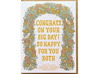 Noteworthy Paper & Press - Congrats Wedding Arch Card