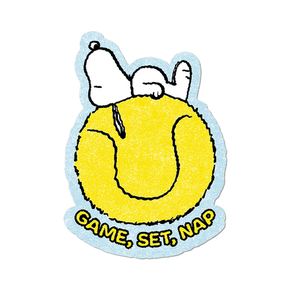 Apply Stickers - Game, Set, Nap by Peanuts (Tennis) - Die-Cut Sticker