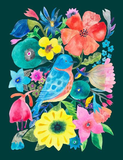 Honeyberry Studios - Bluebird Everyday Greeting Card