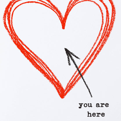 Sweet Bippy Press - You Are Here Greeting Card