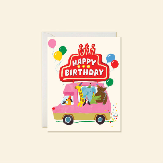 Karen Schipper - Party Animal – Playful Kids Birthday Greeting Card