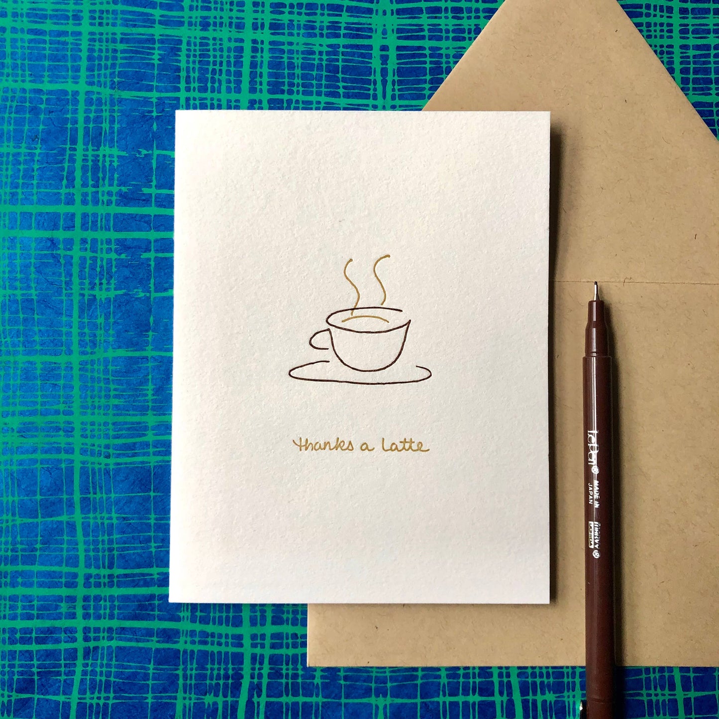 Albertine Press - Thanks A Latte Greeting Card