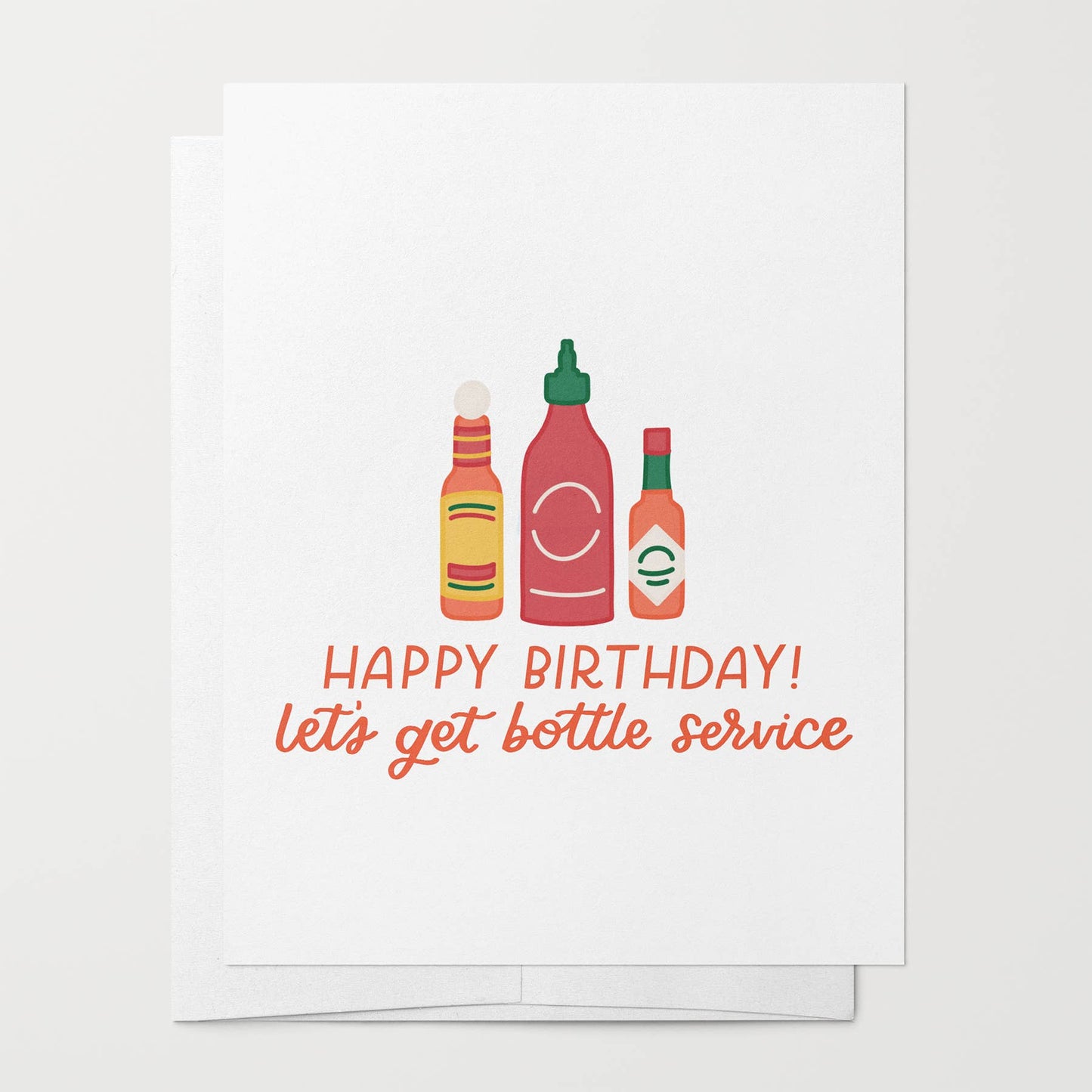 Just Follow Your Art - Hot Sauce Birthday Card | Funny Birthday Card Bottle Service