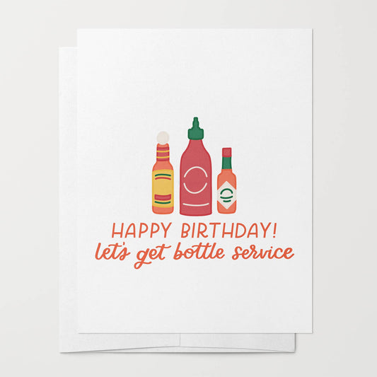 Just Follow Your Art - Hot Sauce Birthday Card | Funny Birthday Card Bottle Service