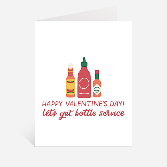 Just Follow Your Art - Bottle Service Hot Sauce Valentine's Day Card | Valentines