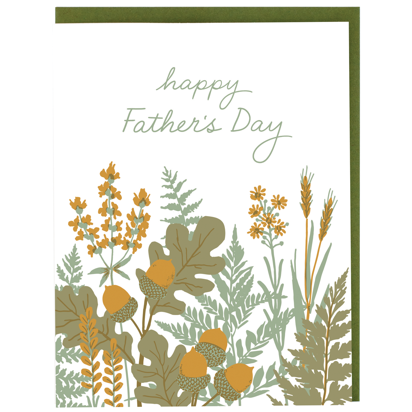 Smudge Ink - Garden Foliage Father's Day Card