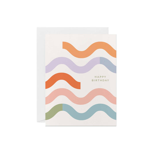 Line & Kind Paper - Birthday  - Wavy Squiggle