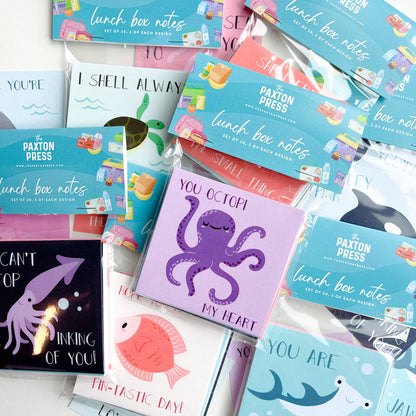 The Paxton Press - Lunch Box Notes - Sea Creatures