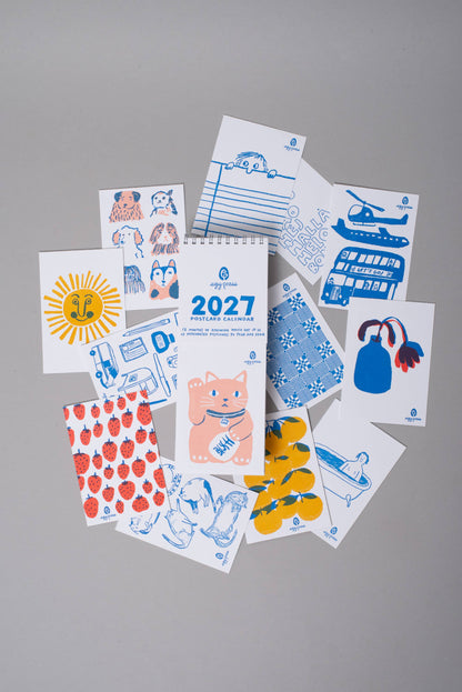Egg Press - 2027 Tear-off Postcard Illustrated Calendar