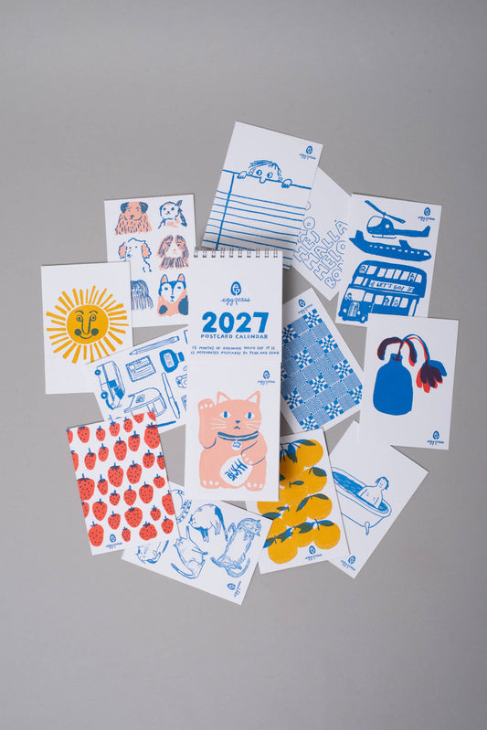 Egg Press - 2027 Tear-off Postcard Illustrated Calendar