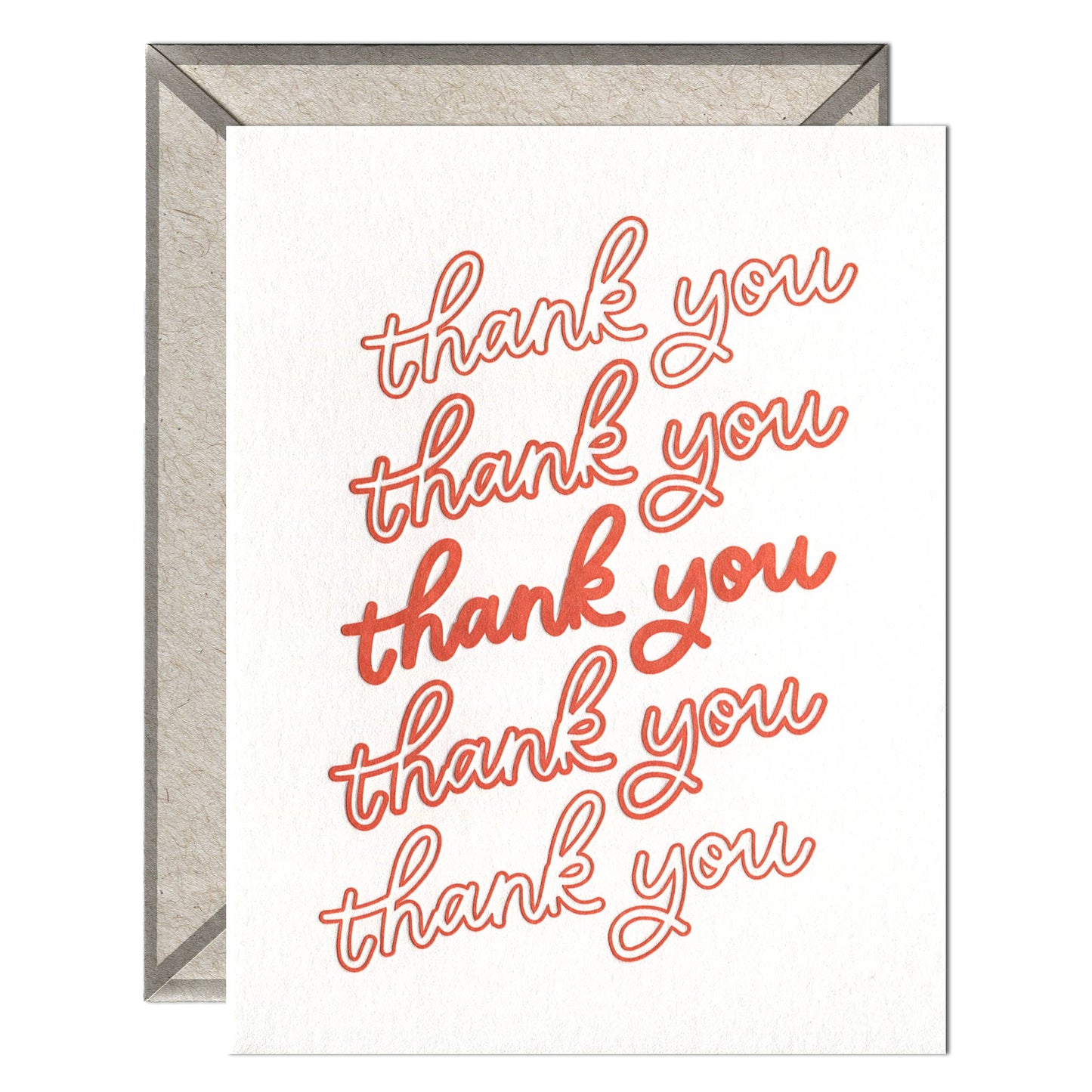 INK MEETS PAPER - Iconic Thank You - single thank you card