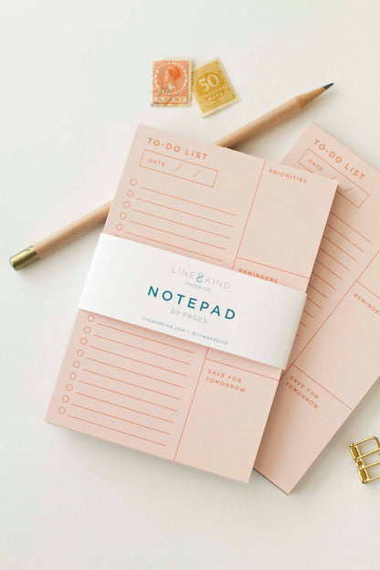 Line & Kind Paper- To-Do List Notepad | Priorities