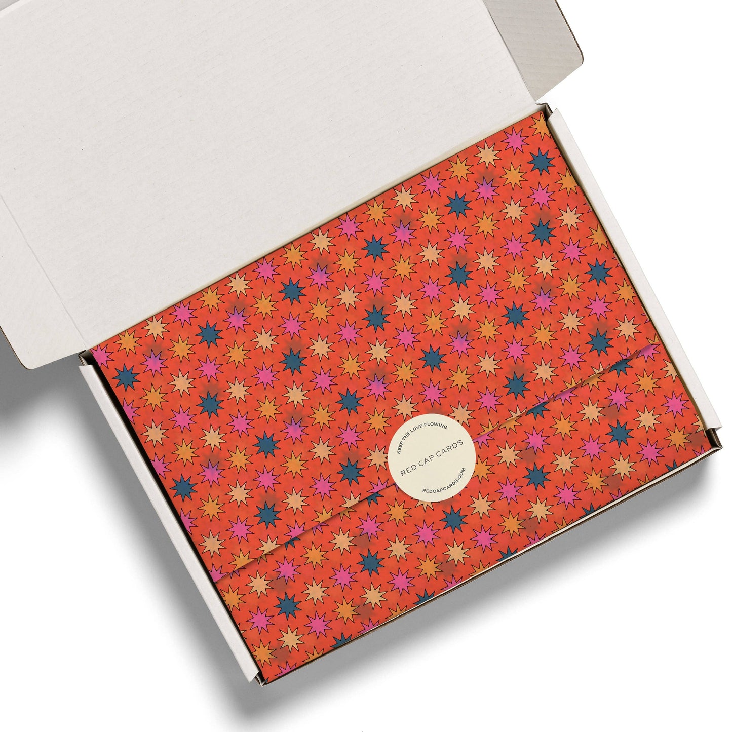 Red Cap Cards - Starburst tissue paper: 5 Sheets