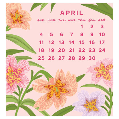Smudge Ink - 2027 Flower Power Mini Calendar