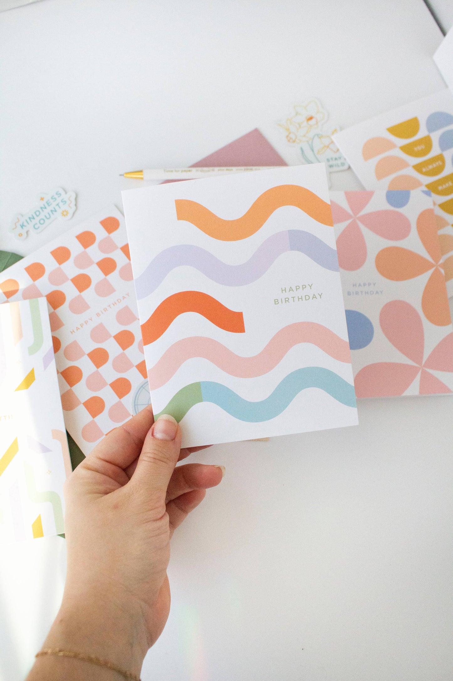 Line & Kind Paper - Birthday  - Wavy Squiggle