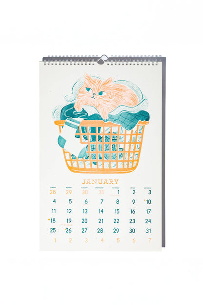 Bromstad Printing Co. - 2026 Risograph Wall Calendar - Butterfly Days