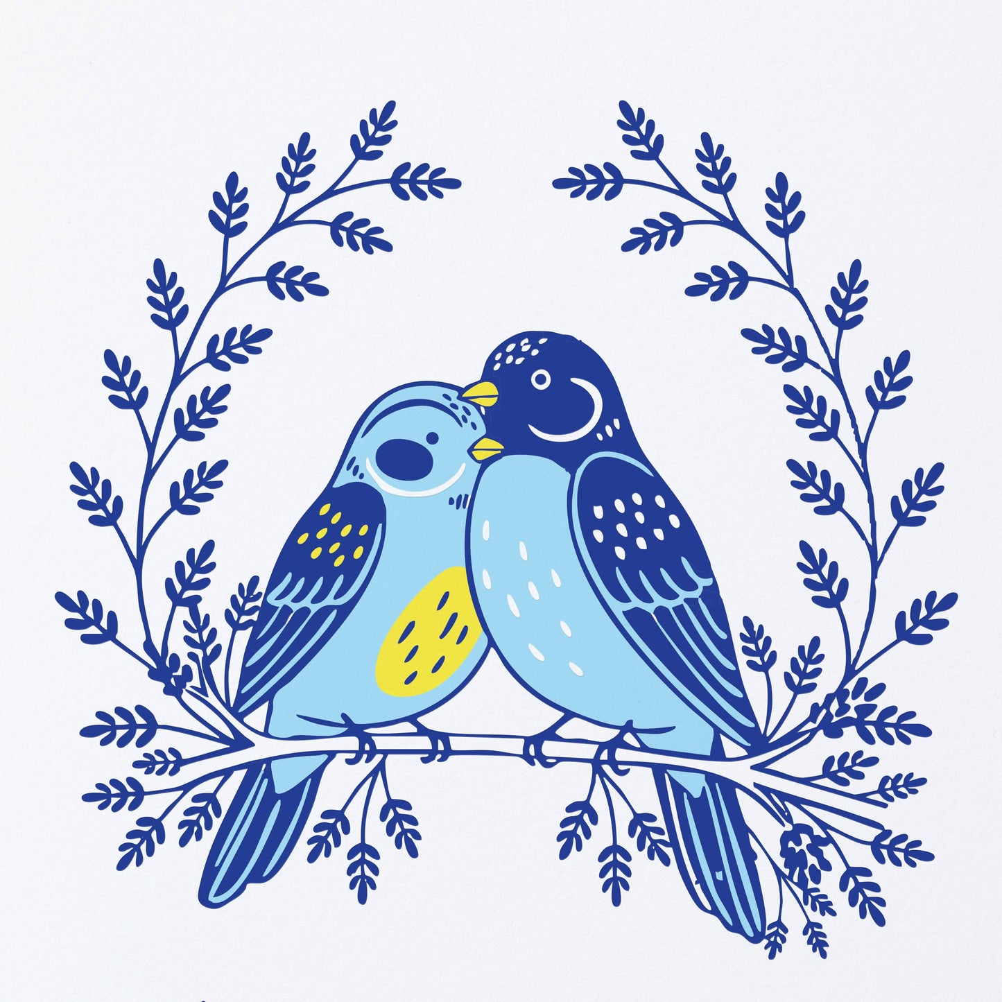 Sweet Bippy Press - Anniversary Birds Greeting Card