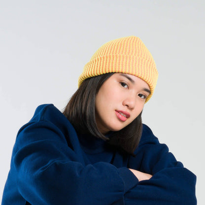 VERLOOP - Simple Rib Hat - Red Grey