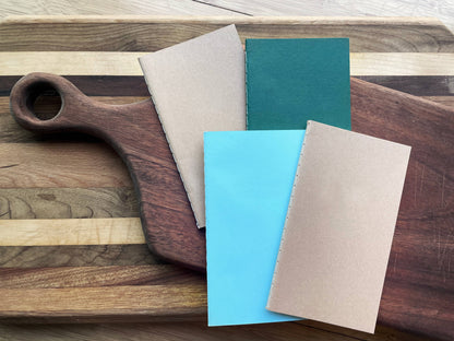 Studio Portmanteau -Mini Saddle Stitch  Blank Notebooks: Kraft