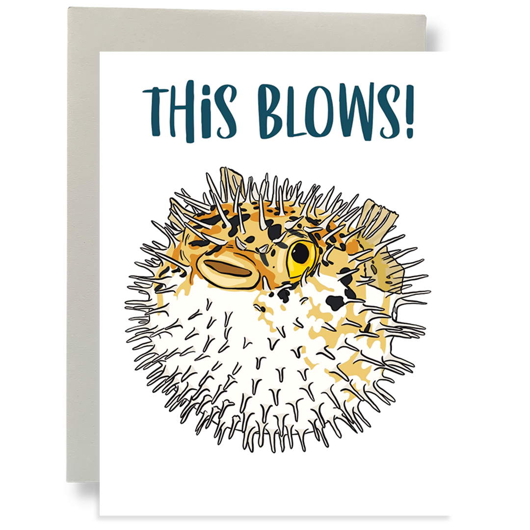 Bean Horse Car - This Blows Greeting Card