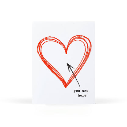 Sweet Bippy Press - You Are Here Greeting Card