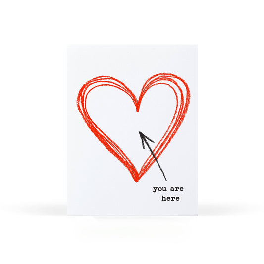 Sweet Bippy Press - You Are Here Greeting Card